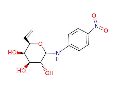 Molecular Structure of 128357-86-8 (N-p-nitrophenyl-6,7-dideoxy-L-galacto-hept-6-enosylamine)