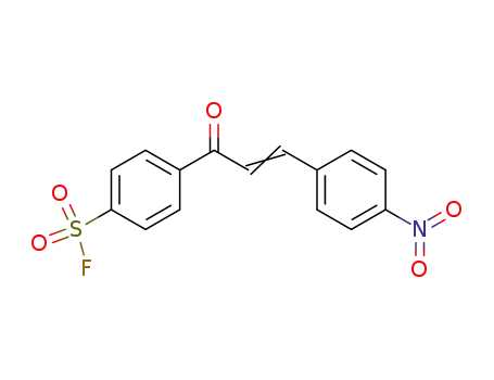 Benzenesulfonyl fluoride, 4-[3-(4-nitrophenyl)-1-oxo-2-propenyl]-, (E)-
