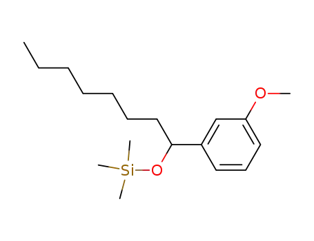 Molecular Structure of 136116-39-7 (Silane, [[1-(3-methoxyphenyl)octyl]oxy]trimethyl-)