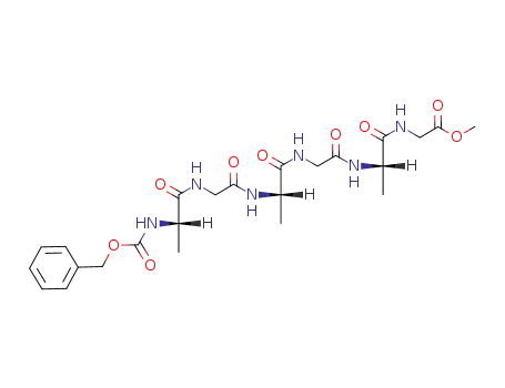 Glycine,
N-[N-[N-[N-[N-[N-[(phenylmethoxy)carbonyl]-L-alanyl]glycyl]-L-alanyl]glyc
yl]-L-alanyl]-, methyl ester