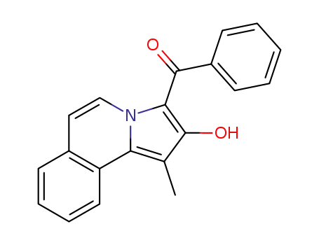Molecular Structure of 90069-64-0 (Methanone, (2-hydroxy-1-methylpyrrolo[2,1-a]isoquinolin-3-yl)phenyl-)
