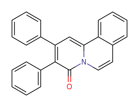 4H-Benzo[a]quinolizin-4-one, 2,3-diphenyl-