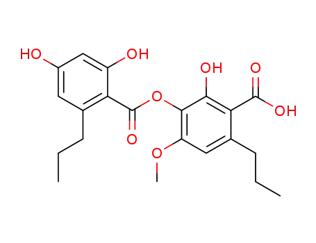 3-(2,4-ジヒドロキシ-6-プロピルベンゾイルオキシ)-2-ヒドロキシ-4-メトキシ-6-プロピル安息香酸