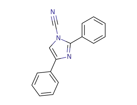Molecular Structure of 76849-20-2 (1H-Imidazole-1-carbonitrile, 2,4-diphenyl-)