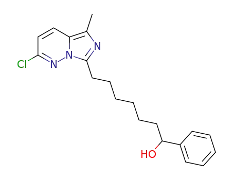 7-(2-Chloro-5-methyl-imidazo[1,5-b]pyridazin-7-yl)-1-phenyl-heptan-1-ol