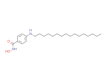 Molecular Structure of 69876-76-2 (Benzamide, 4-(hexadecylamino)-N-hydroxy-)