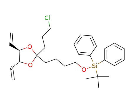 tert-Butyl-{4-[(4R,5R)-2-(3-chloro-propyl)-4,5-divinyl-[1,3]dioxolan-2-yl]-butoxy}-diphenyl-silane