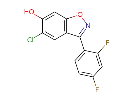 1,2-Benzisoxazol-6-ol, 5-chloro-3-(2,4-difluorophenyl)-