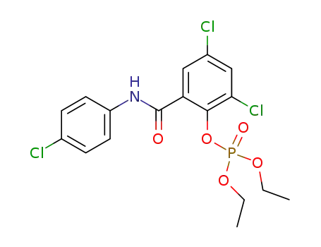 Phosphoric acid 2,4-dichloro-6-(4-chloro-phenylcarbamoyl)-phenyl ester diethyl ester