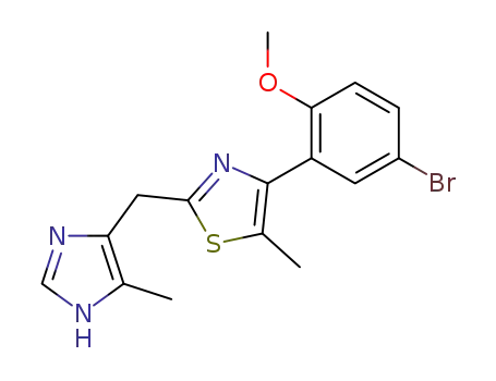 4-(5-Bromo-2-methoxy-phenyl)-5-methyl-2-(5-methyl-1H-imidazol-4-ylmethyl)-thiazole