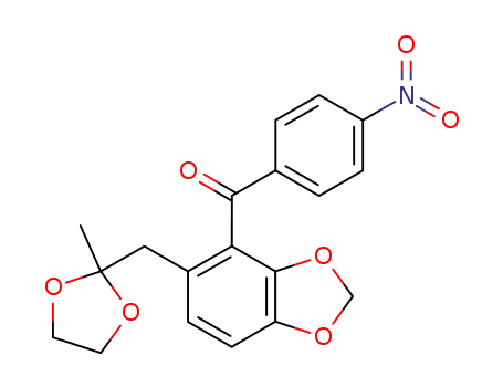 Methanone,
[5-[(2-methyl-1,3-dioxolan-2-yl)methyl]-1,3-benzodioxol-4-yl](4-nitrophen
yl)-