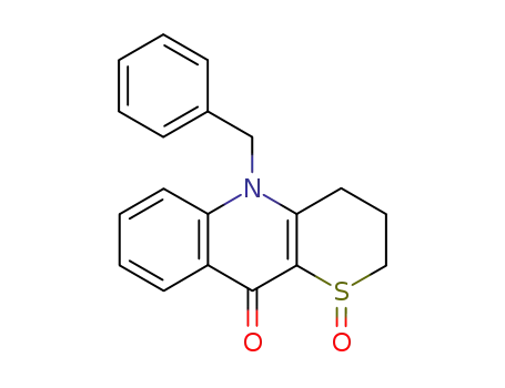 2H-Thiopyrano[3,2-b]quinolin-10(5H)-one,
3,4-dihydro-5-(phenylmethyl)-, 1-oxide