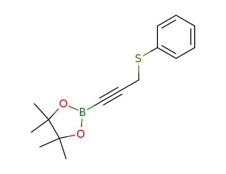 4,4,5,5-tetramethyl-2-(3-phenylsulfanyl-prop-1-ynyl)-[1,2,3]dioxaborolane