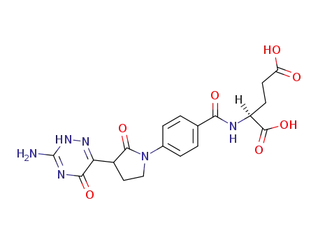 N-<4-<3-(3-amino-2,5-dihydro-5-oxo-1,2,4-triazin-6-yl)-2-oxo-1-pyrrolidinyl>benzoyl>-L-glutamic acid