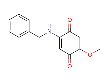 2-methoxy-5-<(phenylmethyl)amino>cyclohexa-2,5-diene-1,4-dione