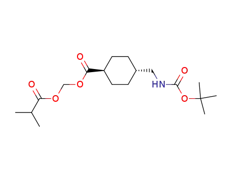 4-(tert-Butoxycarbonylamino-methyl)-cyclohexanecarboxylic acid isobutyryloxymethyl ester