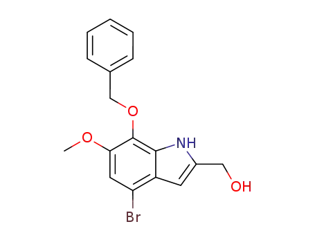 1H-Indole-2-methanol, 4-bromo-6-methoxy-7-(phenylmethoxy)-