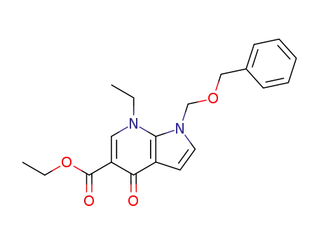 Ethyl 1-Benzyloxymethyl-7-ethyl-4,7-dihydro-4-oxo-1H-pyrrolo<2,3-b>pyridine-5-carboxylate