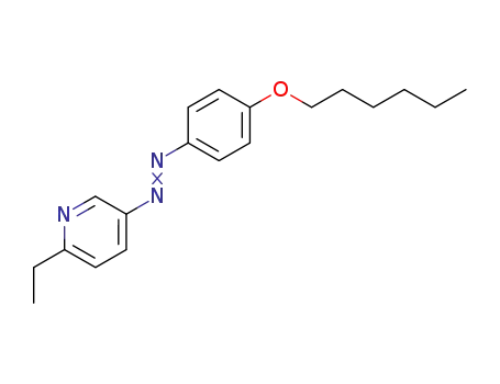 Molecular Structure of 112159-46-3 (Pyridine, 2-ethyl-5-[[4-(hexyloxy)phenyl]azo]-)