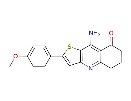 9-amino-2-(4-methoxyphenyl)-6,7-dihydrothieno[3,2-b]quinolin-8(5H)-one