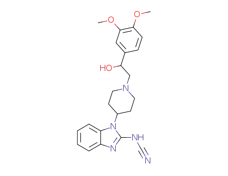 1-{1-[2-(3,4-Dimethoxy-phenyl)-2-hydroxy-ethyl]-piperidin-4-yl}-1H-benzoimidazol-2-yl-cyanamide
