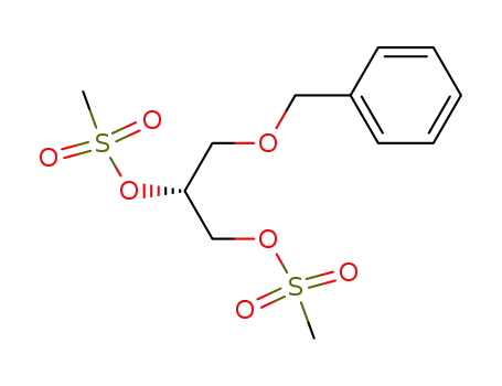 Molecular Structure of 91920-59-1 ([R,(-)]-3-O-Benzyl-D-glycerol 1,2-di(methanesulfonate))