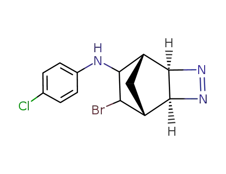 ((1R,2S,5R,6R)-8-Bromo-3,4-diaza-tricyclo[4.2.1.0<sup>2,5</sup>]non-3-en-7-yl)-(4-chloro-phenyl)-amine