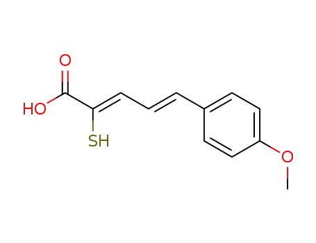 2-mercapto-5-(p-methoxyphenyl)-2,4-pentadienoic acid