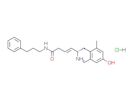 5(S)-amino-6-(4-hydroxy-2,6-dimethylphenyl)-N-(3-phenylpropyl)-3(E)-hexenamide hydrochloride