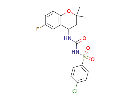 4-(4-chlorobenzenesulphonylaminocarbonylamino)-3,4-dihydro-2,2-dimethyl-6-fluoro-2H-1-benzopyran