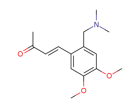 Molecular Structure of 78601-61-3 (3-Buten-2-one, 4-[2-[(dimethylamino)methyl]-4,5-dimethoxyphenyl]-)