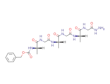 Glycine,
N-[N-[N-[N-[N-[N-[(phenylmethoxy)carbonyl]-L-alanyl]glycyl]-L-alanyl]glyc
yl]-L-alanyl]-, hydrazide