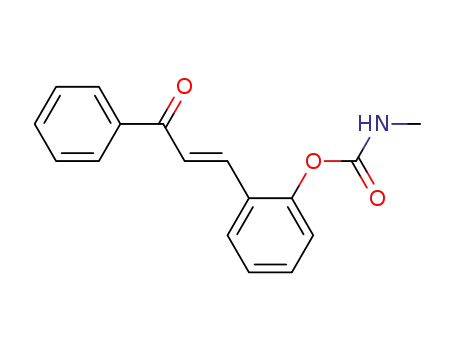 Methyl-carbamic acid 2-((E)-3-oxo-3-phenyl-propenyl)-phenyl ester