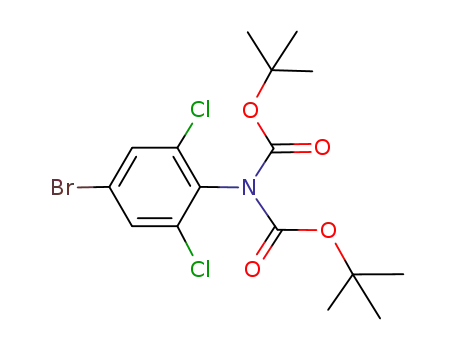 Molecular Structure of 915145-00-5 (N-BIS-BOC-4-BROMO-2,6-DICHLOROANILINE)