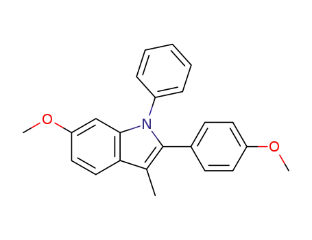 1H-Indole, 6-methoxy-2-(4-methoxyphenyl)-3-methyl-1-phenyl-
