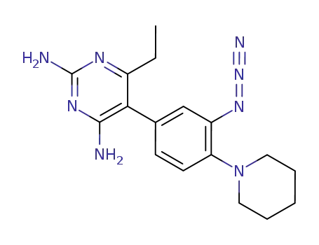 5-(3-Azido-4-piperidin-1-yl-phenyl)-6-ethyl-pyrimidine-2,4-diamine