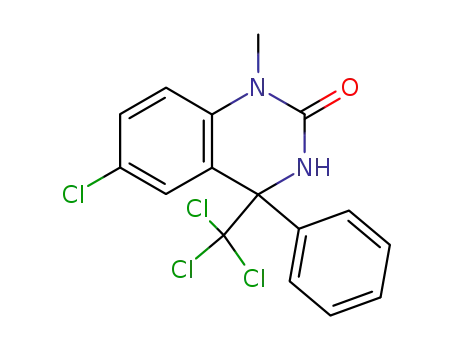 6-chloro-3,4-dihydro-1-methyl-4-phenyl-4-trichloromethyl-2(1H)-quinazolinone
