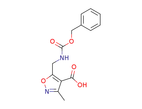 Molecular Structure of 159770-30-6 (5-benzyloxycarbonylaminomethyl-3-methylisoxazole-4-carboxylic acid)