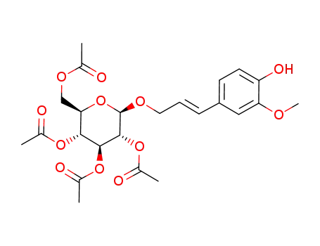 4-hydroxy-3-methoxycinnamyl 2,3,4,6-tetra-O-acetyl-β-D-glucopyranoside