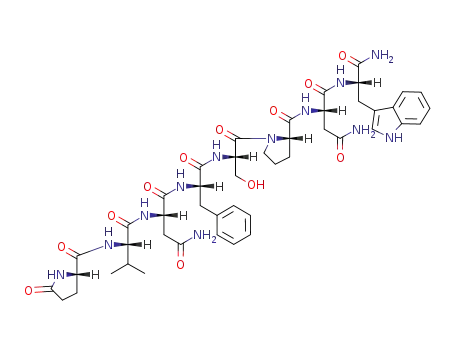 Molecular Structure of 93208-51-6 (glutamyl-valyl-asparaginyl-phenylalanyl-seryl-prolyl-asparaginyl-tryptophanamide)