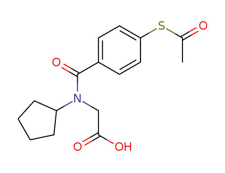 Glycine, N-[4-(acetylthio)benzoyl]-N-cyclopentyl-
