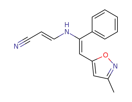 2-Propenenitrile, 3-[[2-(3-methyl-5-isoxazolyl)-1-phenylethenyl]amino]-