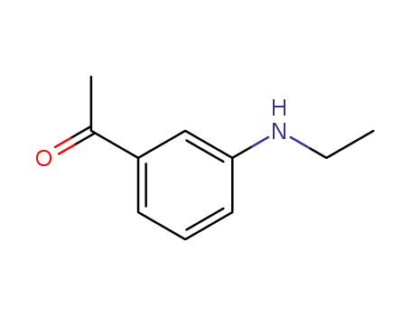 Molecular Structure of 134812-13-8 (Ethanone, 1-[3-(ethylamino)phenyl]- (9CI))