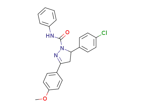 4,5-dihydro-3,5-bis(4-methoxyphenyl)-N-phenyl-1H-pyrazole-1-carboxamide