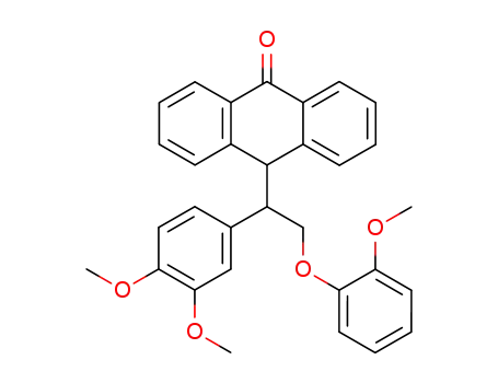 10-[(S)-1-(3,4-Dimethoxy-phenyl)-2-(2-methoxy-phenoxy)-ethyl]-10H-anthracen-9-one