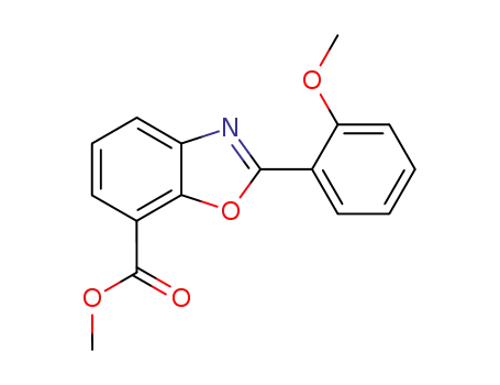 2-(2-methoxy-phenyl)-benzooxazole-7-carboxylic acid methyl ester