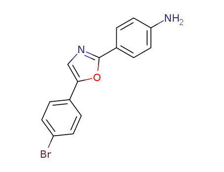 Molecular Structure of 89752-95-4 (Benzenamine, 4-[5-(4-bromophenyl)-2-oxazolyl]-)