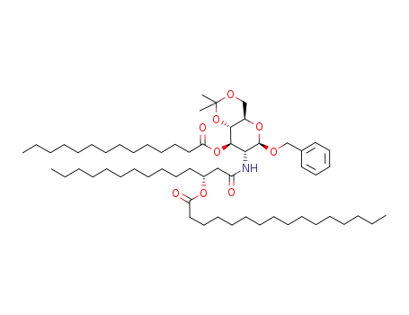 benzyl 2-deoxy-2-<(3R)-3-hexadecanoyloxytetradecanamido>-4,6-O-isopropylidene-3-O-tetradecanoyl-β-D-glucopyranoside