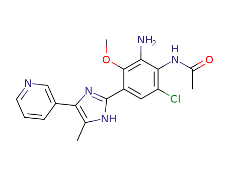 N-[2-Amino-6-chloro-3-methoxy-4-(5-methyl-4-pyridin-3-yl-1H-imidazol-2-yl)-phenyl]-acetamide