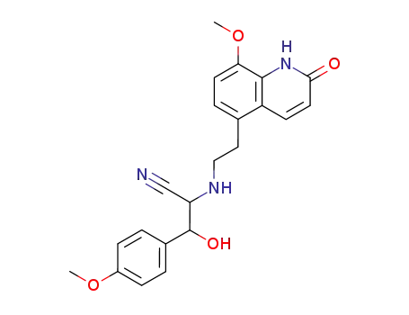 5-<2-<<2-(4-methoxyphenyl)-2-hydroxy-1-cyanoethyl>amino>ethyl>-8-methoxycarbostyril